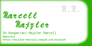 marcell majzler business card